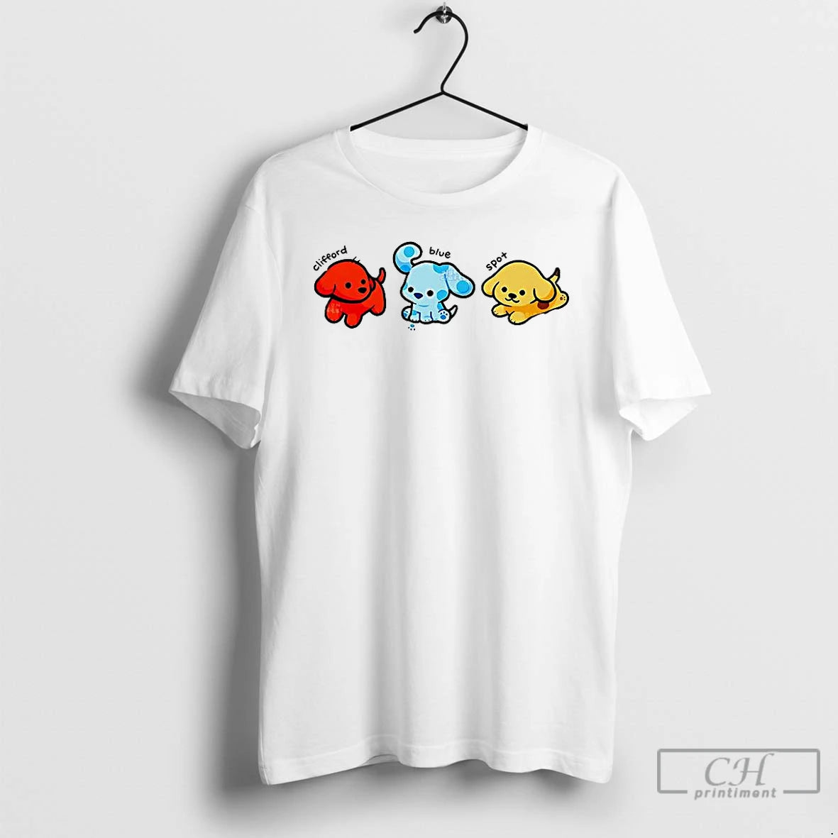 Premium Clifford Blue Spot Cartoon Dogs T-Shirts, Hoodie, Sweatshirt | WearSparks.com