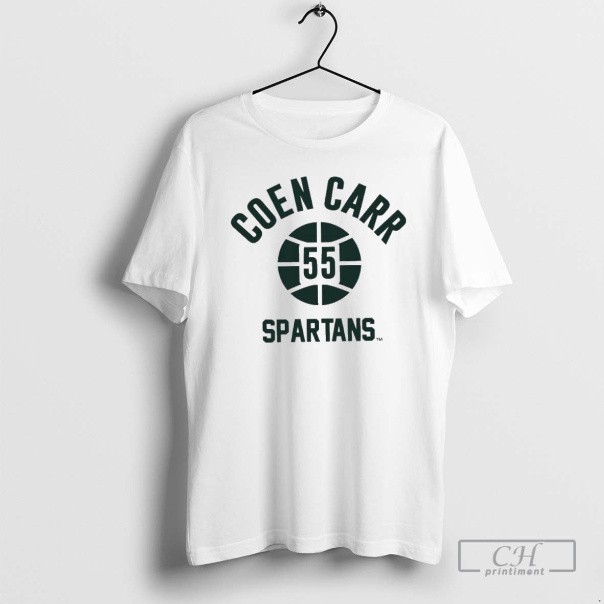 Premium Coen Carr Name Number Ball Michigan State Basketball Shirt Sweater Hoodie, Sweatshirt | WearSparks.com