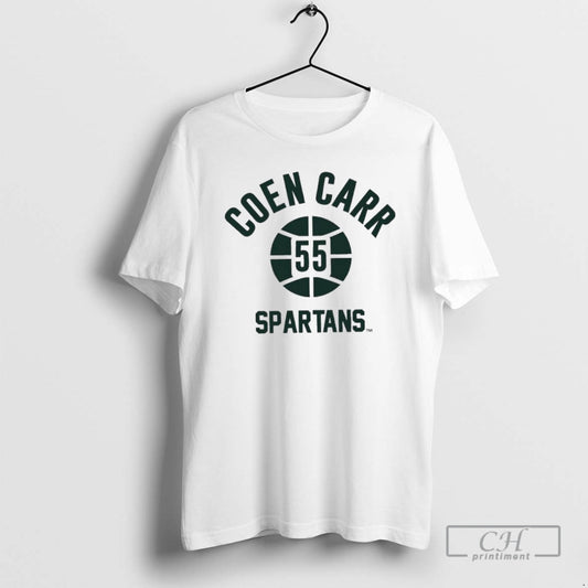 Premium Coen Carr Name Number Ball Michigan State Basketball Shirt Sweater Hoodie, Sweatshirt | WearSparks.com