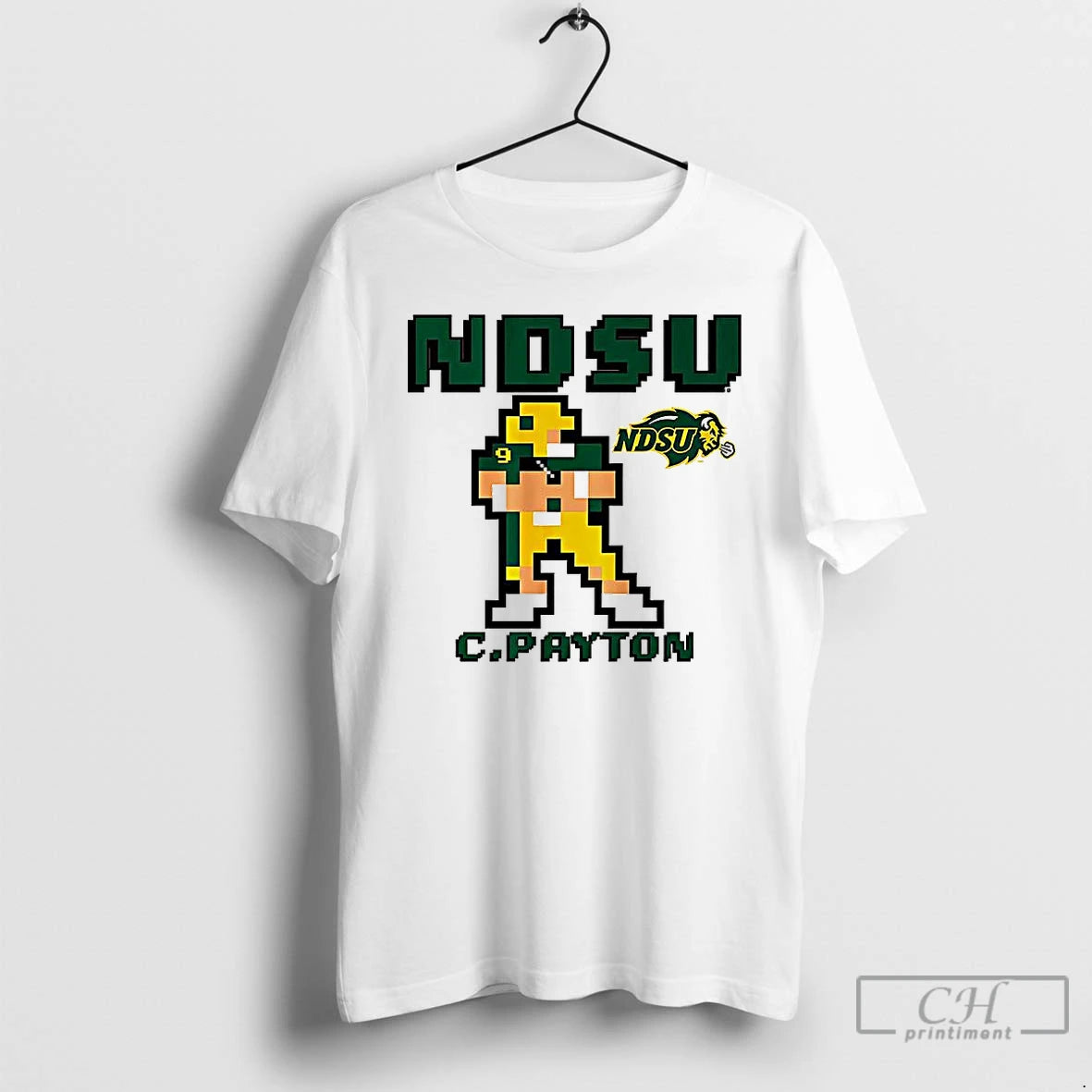 Premium Cole Payton North Dakota State Bison Football Retro Baller Pixel Art T Shirts Sweater Hoodie, Sweatshirt