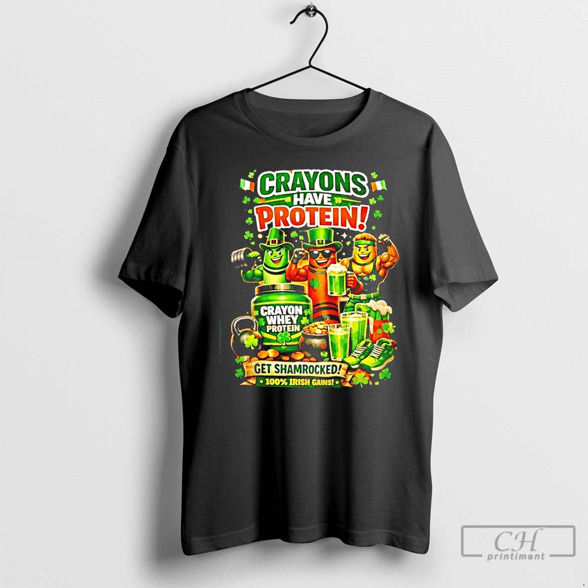 Premium Crayons Have Protein St Patricks Day T-Shirts, Hoodie, Sweatshirt | WearSparks.com
