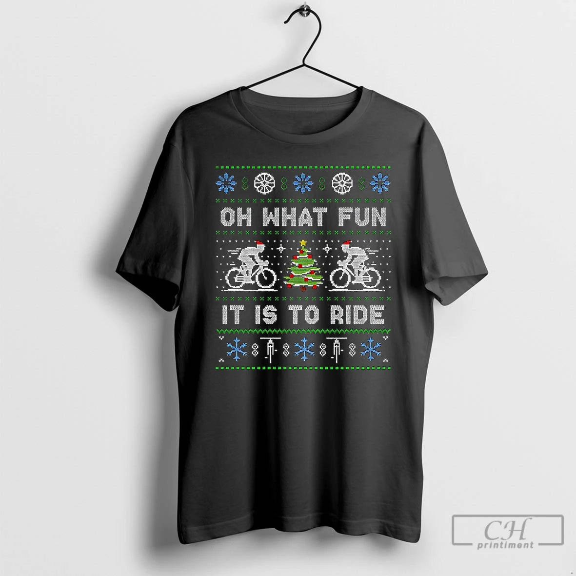 Premium Cycling Oh What Fun It Is To Ride Jumper Christmas Bicycle T Shirts Sweater Hoodie, Sweatshirt | WearSparks.com