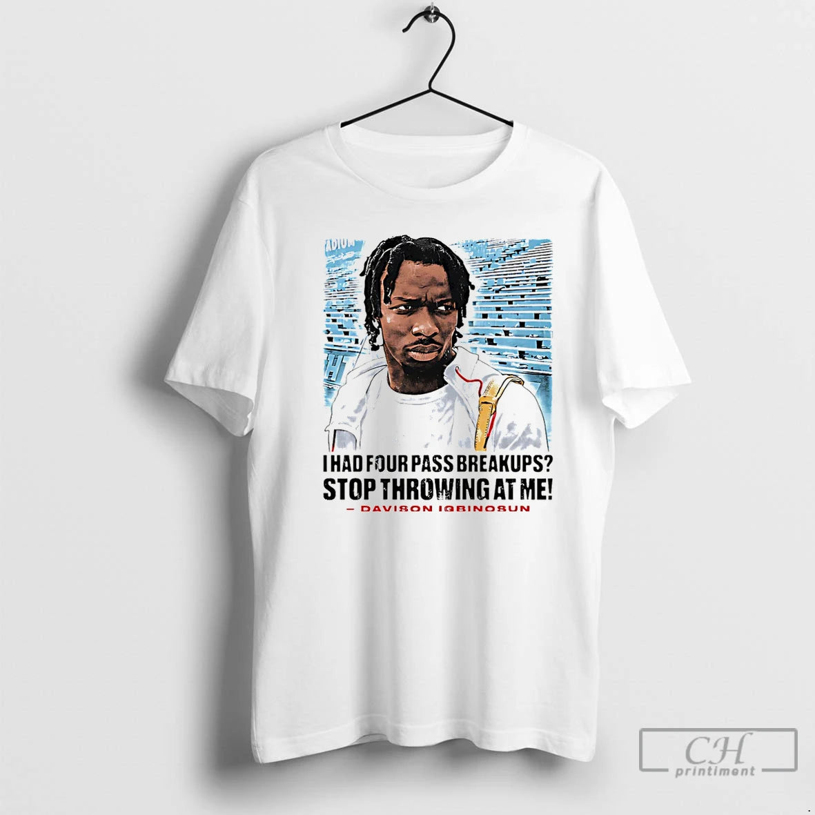 Premium Davison Igbinosun I Had Four Pass Breakups Stop Throwing At Me Christmas T Shirts Hoodie, Sweatshirt | WearSparks.com