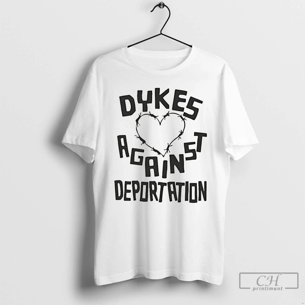 Premium Dykes Against Deportation Queer Immigrant Solidarity Abolish Ice Anti Fascist T-Shirts, Hoodie, Sweatshirt