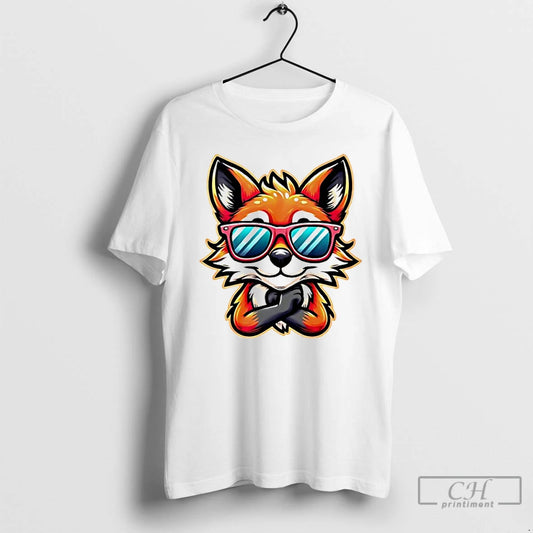 Premium Funky Fox Illustration Cartoon T-Shirts, Hoodie, Sweatshirt | WearSparks.com
