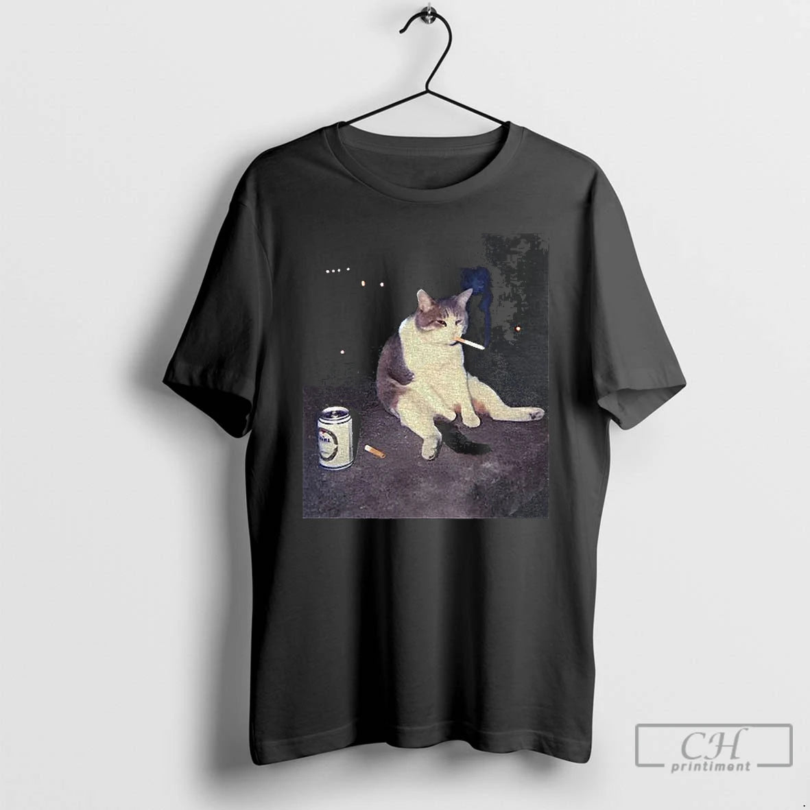 Premium Funny Smoking Cat Cigarette Cat T-Shirts, Hoodie, Sweatshirt | WearSparks.com