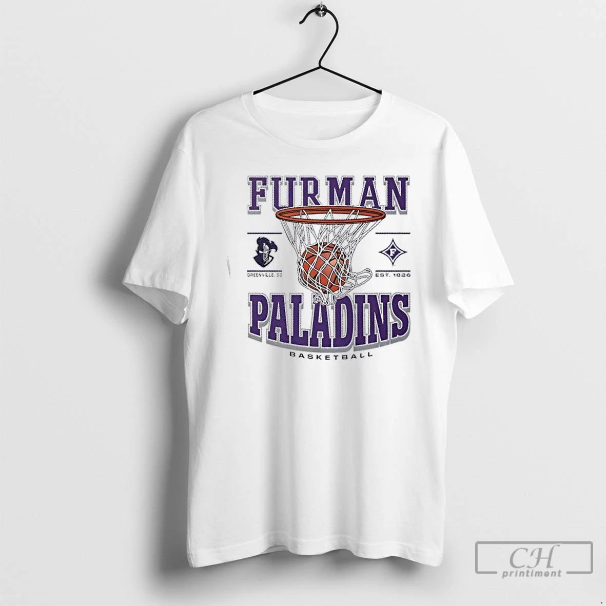 Premium Furman Paladins Basketball Game Time Greenville Sc Est 1826 T-Shirts, Hoodie, Sweatshirt | WearSparks.com