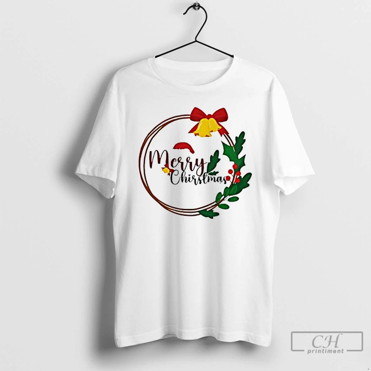 Premium Girls Merry Christmas Wreath T-Shirts, Hoodie, Sweatshirt | WearSparks.com