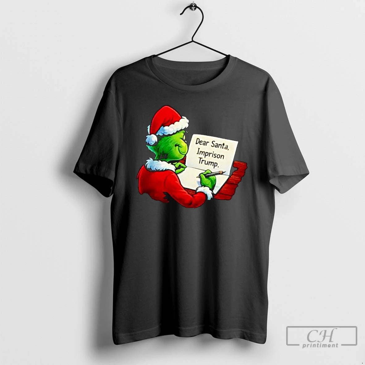 Premium Grinch Dear Santa Imprison Trump Ornaments T-Shirts, Hoodie, Sweatshirt | WearSparks.com