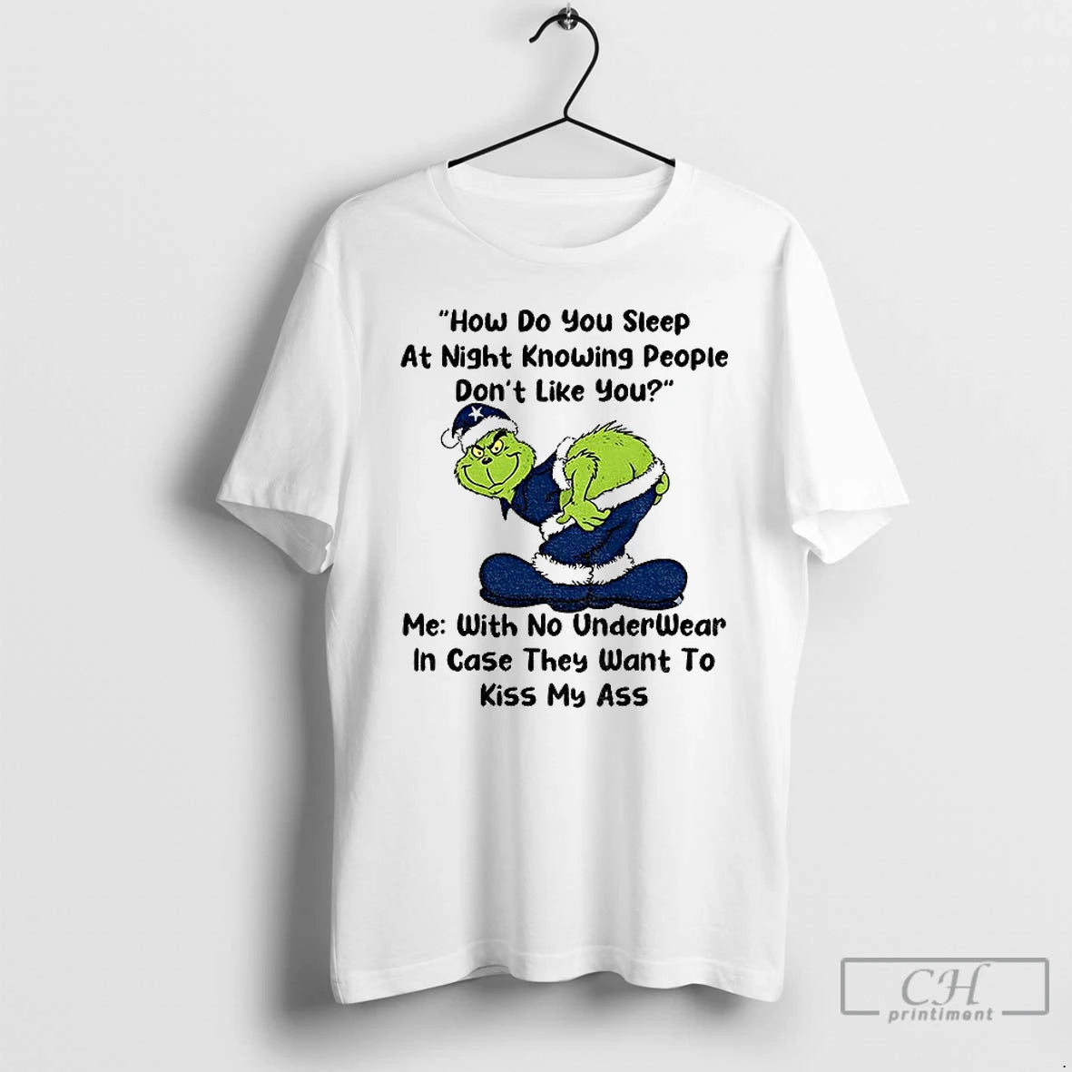 Premium Grinch How Do You Sleep At Night Knowing People Dont Like You With No T-Shirts, Hoodie, Sweatshirt | WearSparks.com