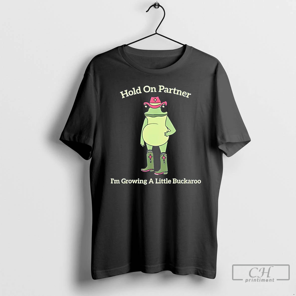 Premium Hold On Partner Im Growing A Little Buckaroo T-Shirts, Hoodie, Sweatshirt | WearSparks.com