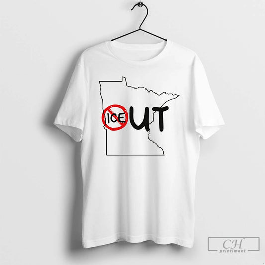 Premium Humorous Ice Out Minnesota Ice Map T-Shirts, Hoodie, Sweatshirt | WearSparks.com