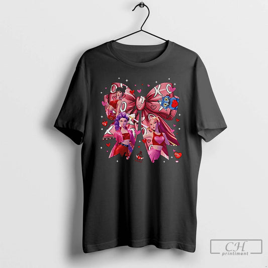 Premium Huntrix Coquette Valentine Kpop Demon Hunters T-Shirts, Hoodie, Sweatshirt | WearSparks.com