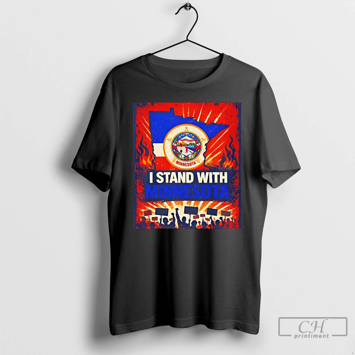 Premium I Stand With Minnesota Flag Protest T-Shirts, Hoodie, Sweatshirt | WearSparks.com