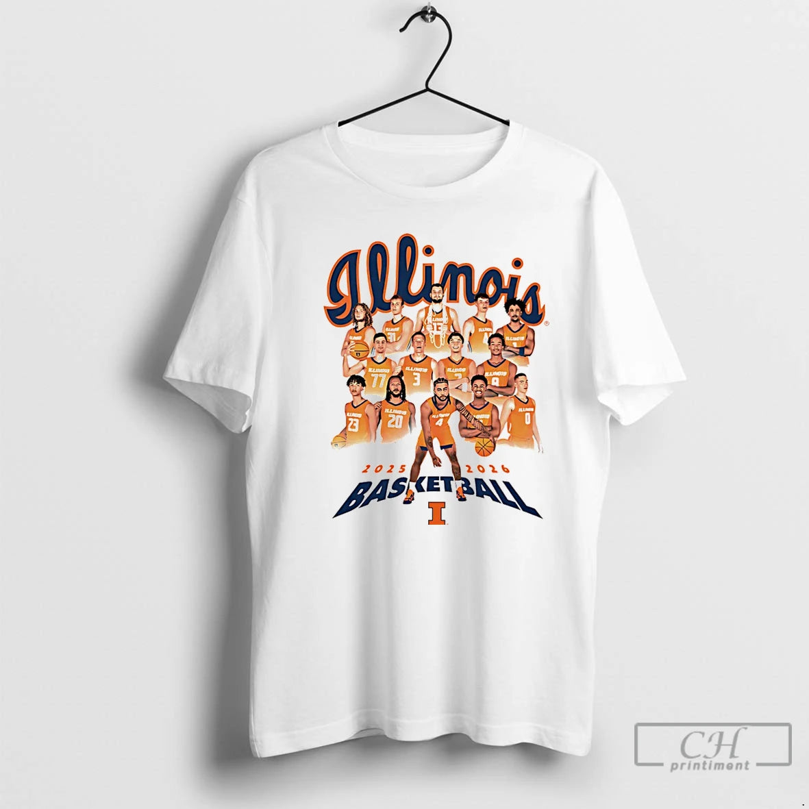 Premium Illinois Mens Basketball Team 2025 2026 Collage Christmas T-Shirts, Hoodie, Sweatshirt | WearSparks.com