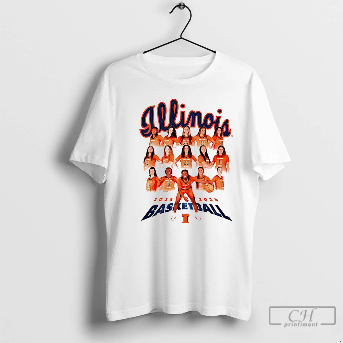 Premium Illinois Womens Basketball Team 2025 2026 Collage Christmas T-Shirts, Hoodie, Sweatshirt | WearSparks.com