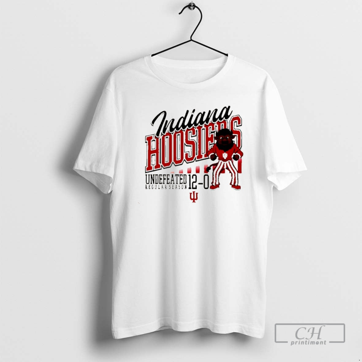 Premium Indiana Football Undefeated Season 2025 12 0 Mascot Christmas Shirt Sweater Hoodie, Sweatshirt | WearSparks.com