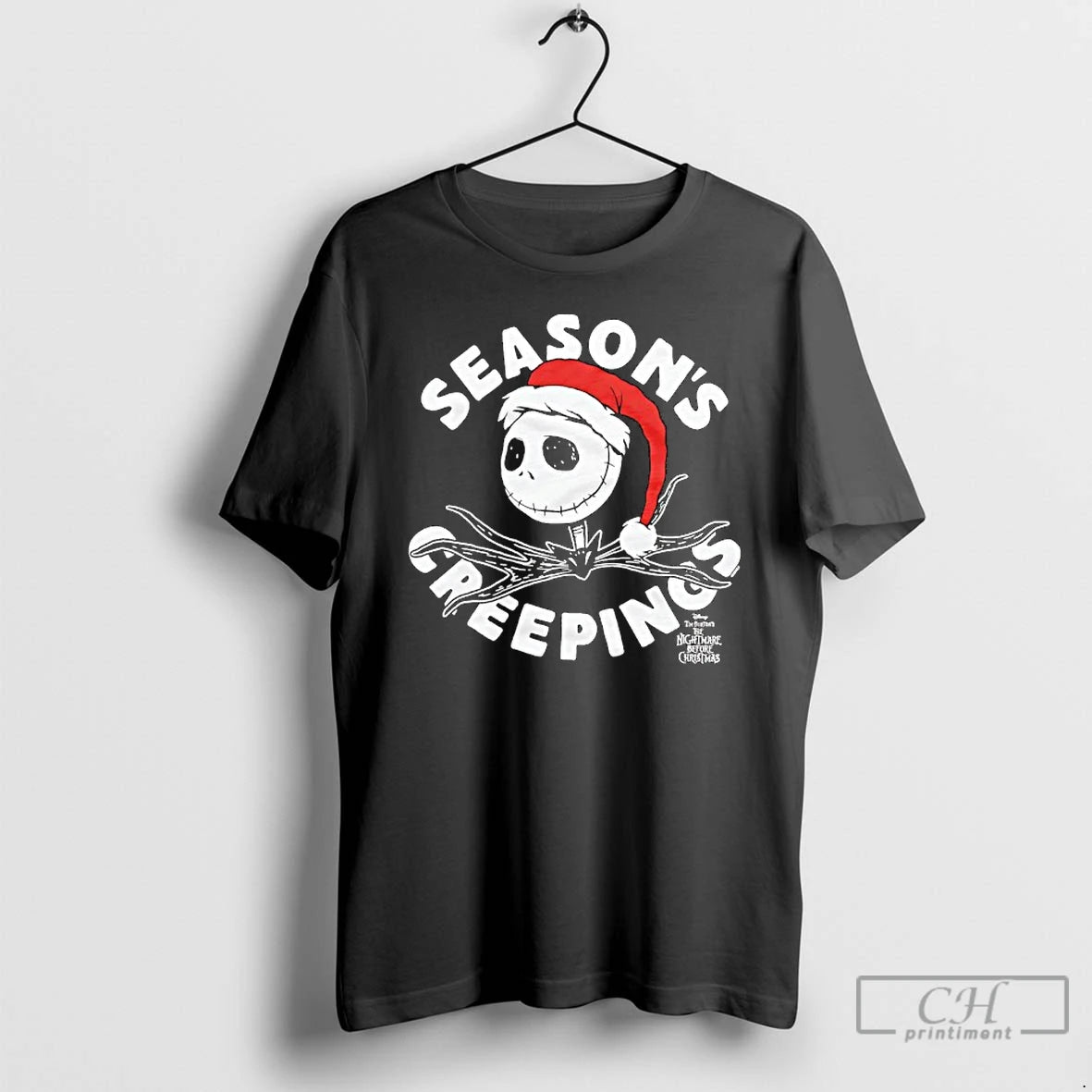 Premium Jack Skellington Wearing Santa Claus Before Christmas Seasons Creepings T-Shirts, Hoodie, Sweatshirt | WearSparks.com