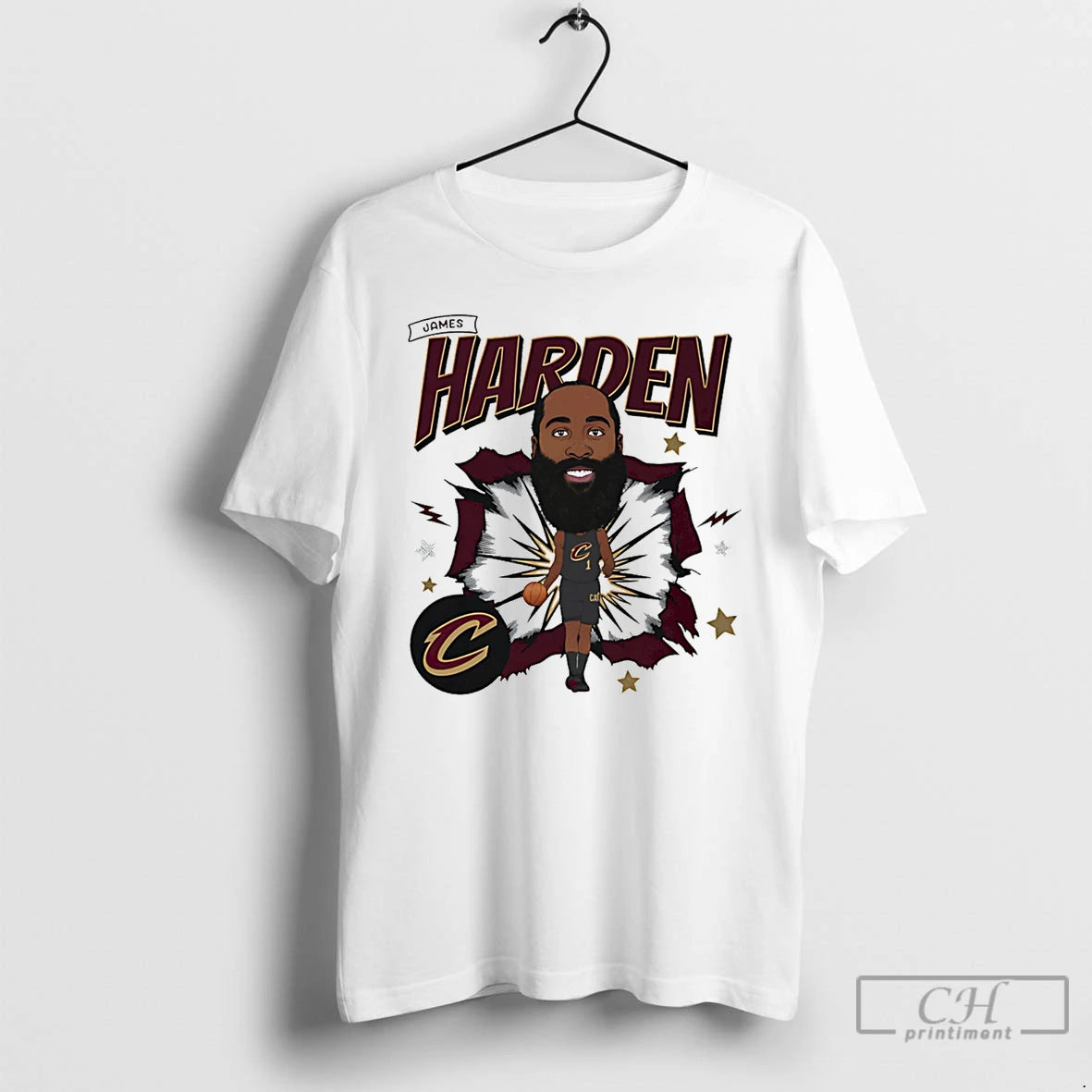 Premium James Harden Cleveland Cavaliers Caricature Signature T-Shirts, Hoodie, Sweatshirt | WearSparks.com