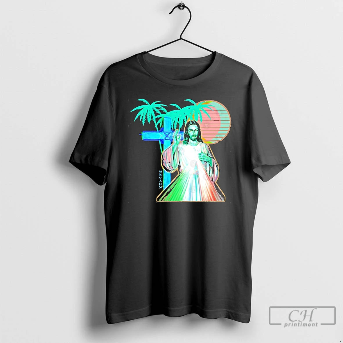 Premium Jesus Vaporwave Aesthetic Synthwave T-Shirts, Hoodie, Sweatshirt | WearSparks.com