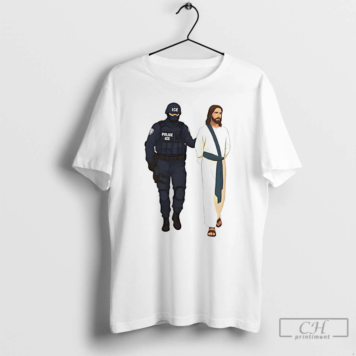 Premium Jesus Arrest Parody Abolish Ice Progressive Political Protest T-Shirts, Hoodie, Sweatshirt | WearSparks.com