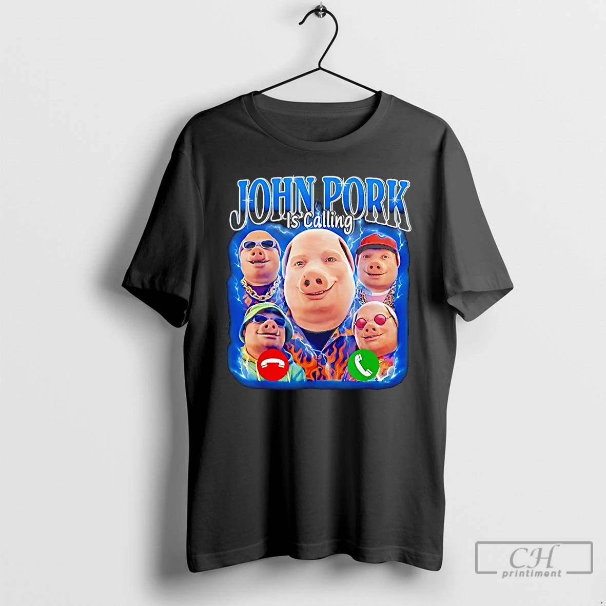 Premium John Pork Is Calling John Pork Meme T-Shirts, Hoodie, Sweatshirt | WearSparks.com