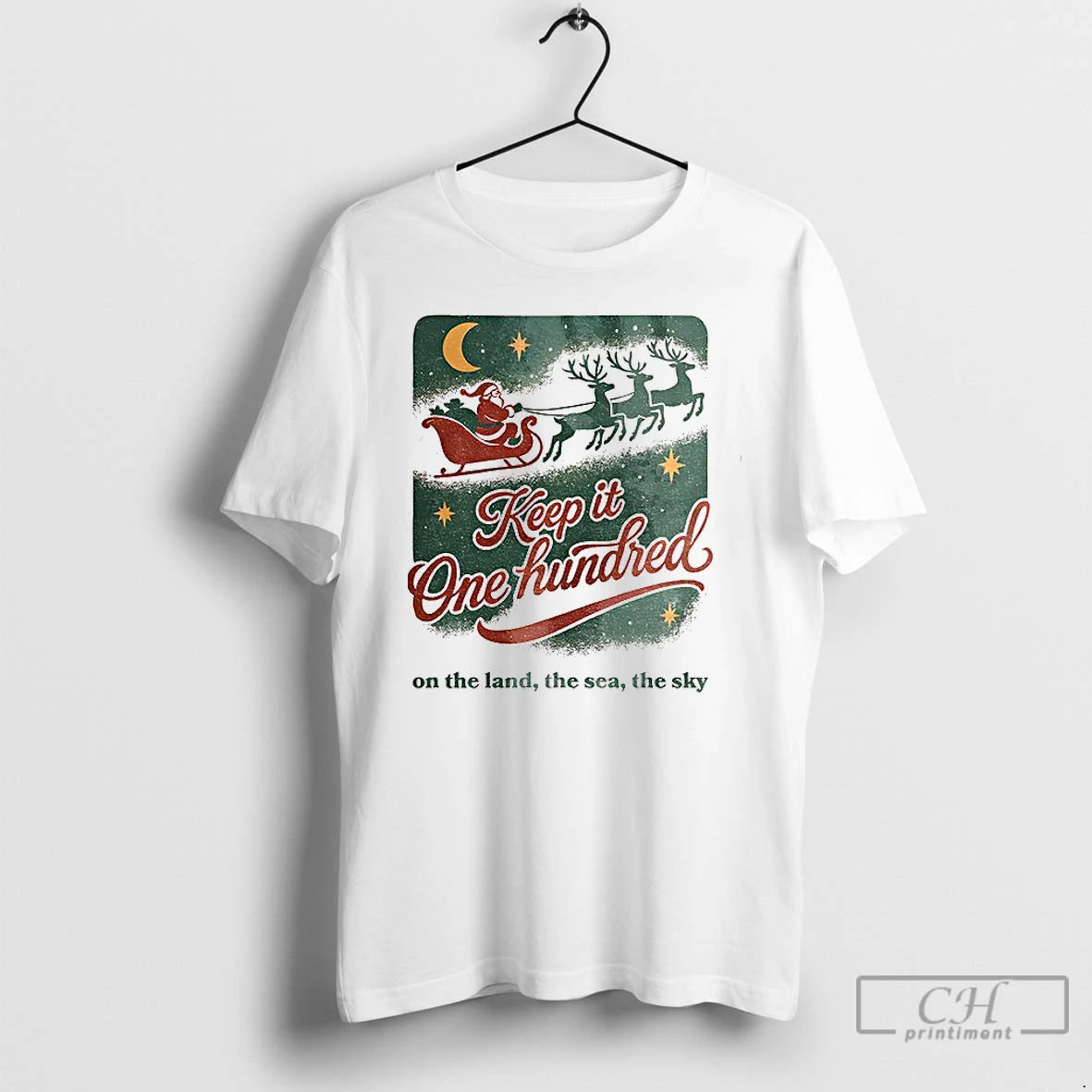 Premium Keep It One Hundred On The Land The Sea The Sky Christmas T Shirts Hoodie, Sweatshirt | WearSparks.com