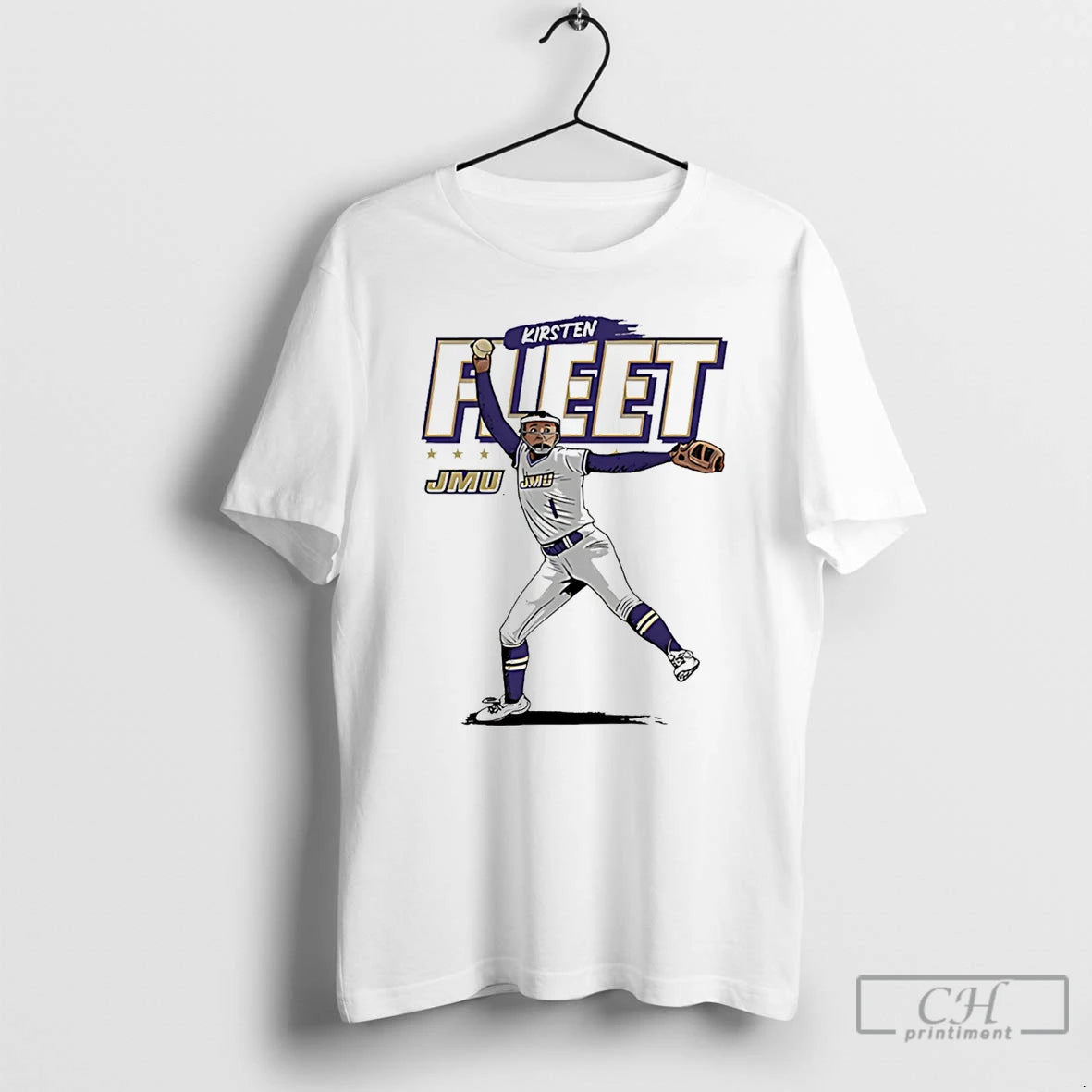 Premium Kirsten Fleet Jmu Softball Ncaa Caricature T-Shirts, Hoodie, Sweatshirt | WearSparks.com