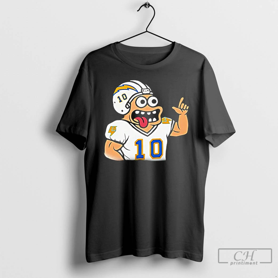 Premium Los Angeles Chargers Justin Herbert Monster Toast Cartoon T-Shirts, Hoodie, Sweatshirt | WearSparks.com