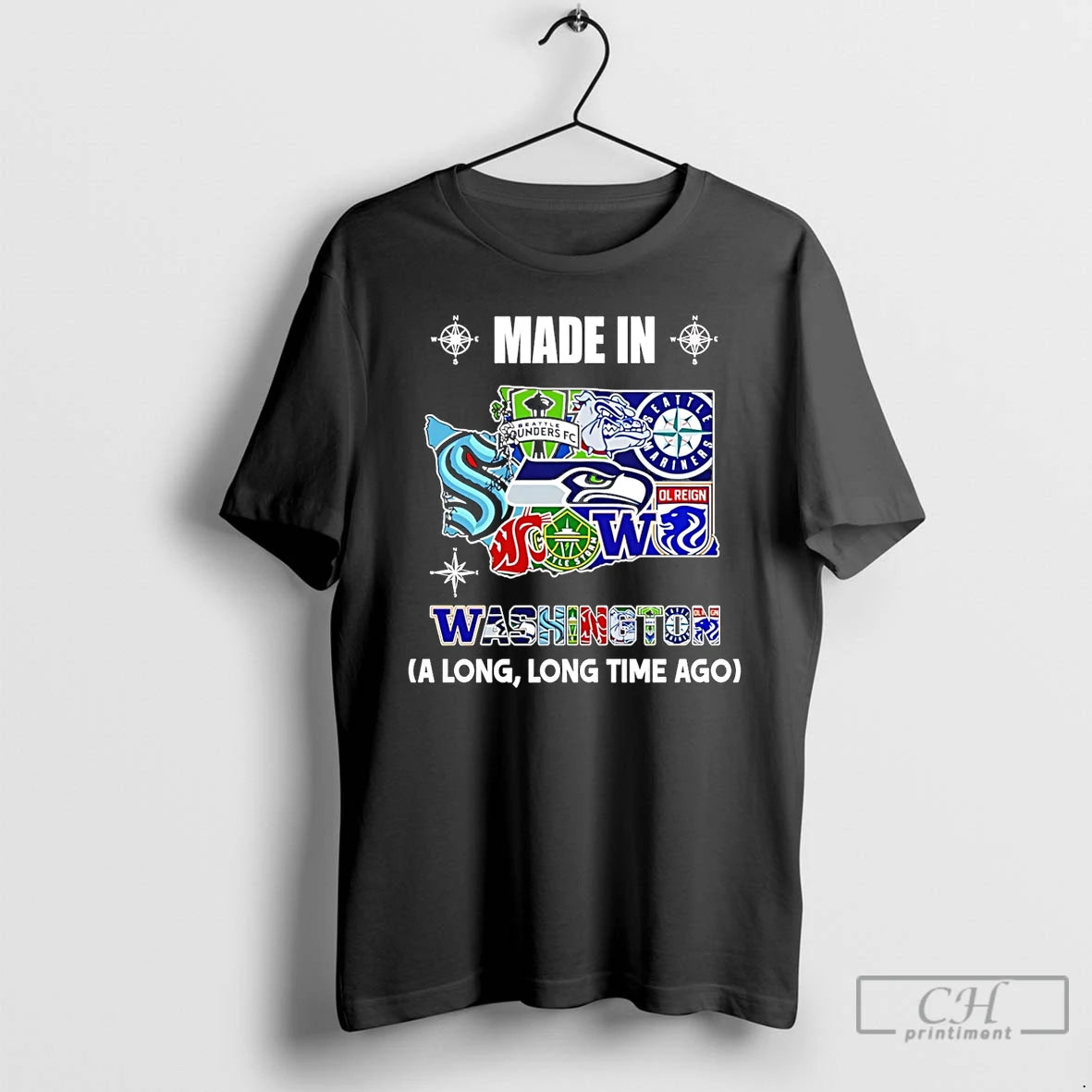 Premium Made In Washington A Long Long Time Ago State T-Shirts, Hoodie, Sweatshirt | WearSparks.com