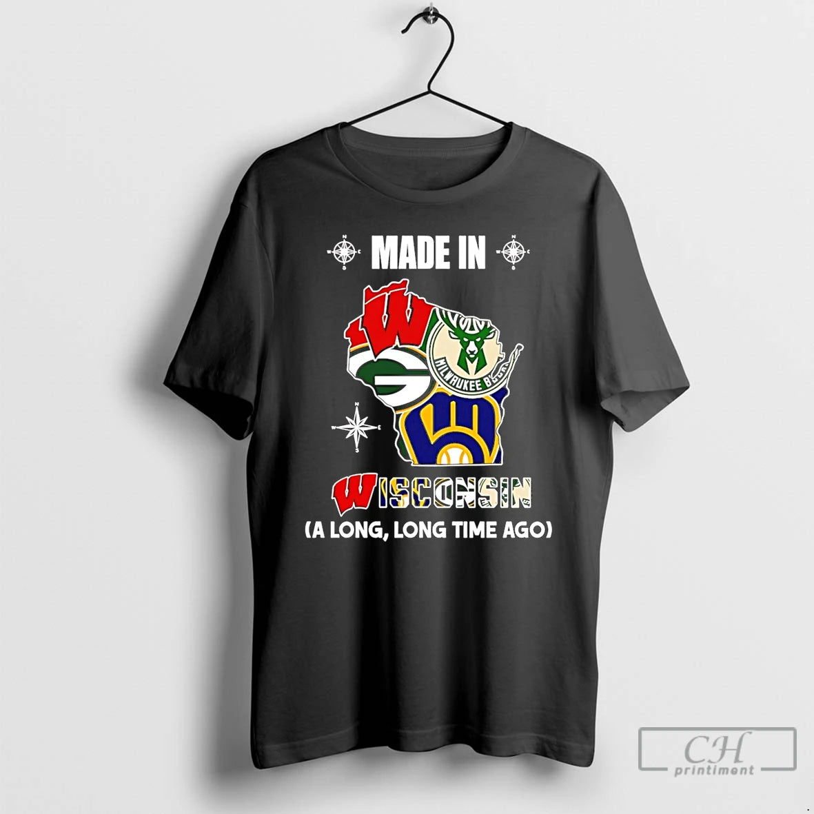Premium Made In Wisconsin A Long Long Time Ago State T-Shirts, Hoodie, Sweatshirt | WearSparks.com