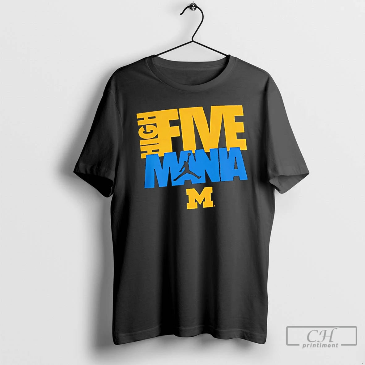 Premium Michigan Wolverines High Five Mania Logo T-Shirts, Hoodie, Sweatshirt | WearSparks.com