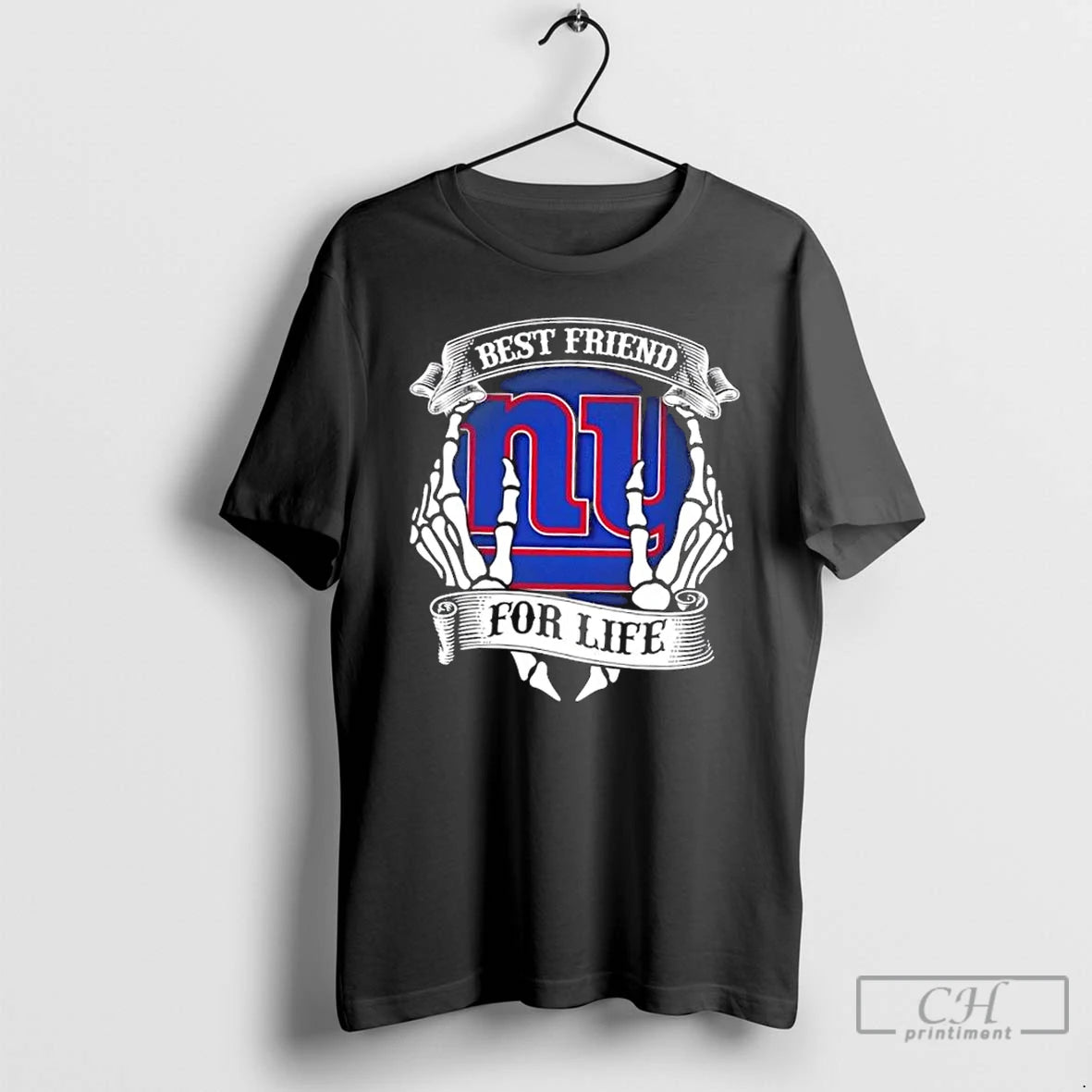 Premium New York Giants Football Best Friend For Life Hands Bones T-Shirts, Hoodie, Sweatshirt | WearSparks.com
