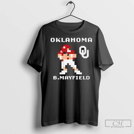 Premium Oklahoma Sooners Football Baker Mayfield Retro Baller
