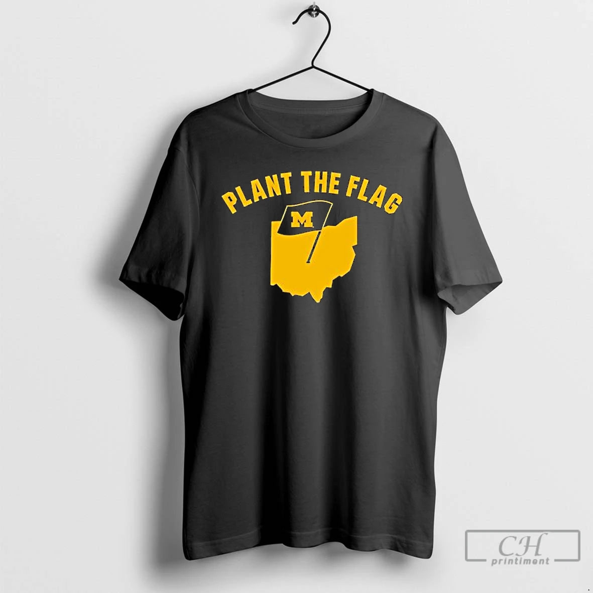 Premium Plant The Flag Michigan Football T-Shirts, Hoodie, Sweatshirt | WearSparks.com