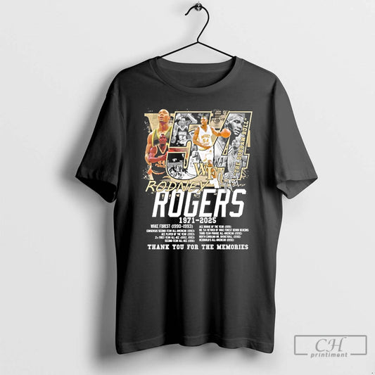 Premium Rodney Rogers Wake Forest 1971 2025 Thank You For The Memories T Shirts Sweater Hoodie, Sweatshirt | WearSparks.com