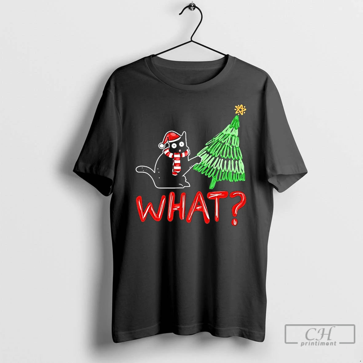 Premium Santa Cat Tree Christmas What T-Shirts, Hoodie, Sweatshirt | WearSparks.com