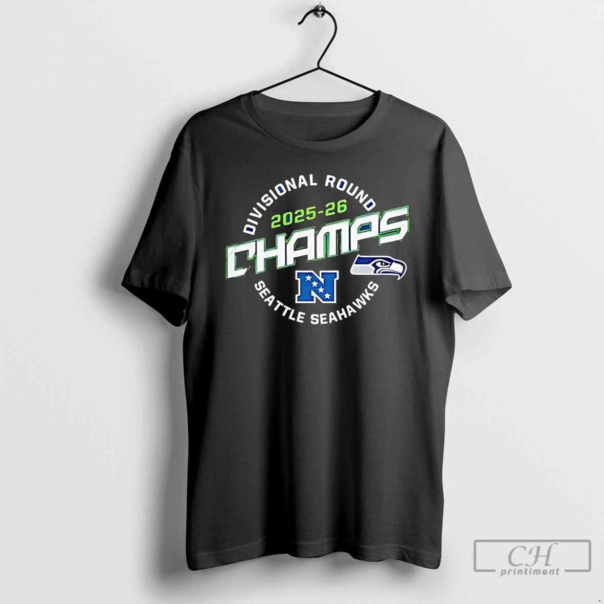 Premium Seahawks Champs Divisional Round 2025 26 T-Shirts, Hoodie, Sweatshirt | WearSparks.com