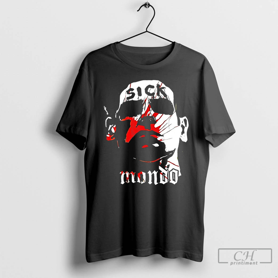 Premium Sick Mondo Horror Face Graphic T-Shirts, Hoodie, Sweatshirt | WearSparks.com