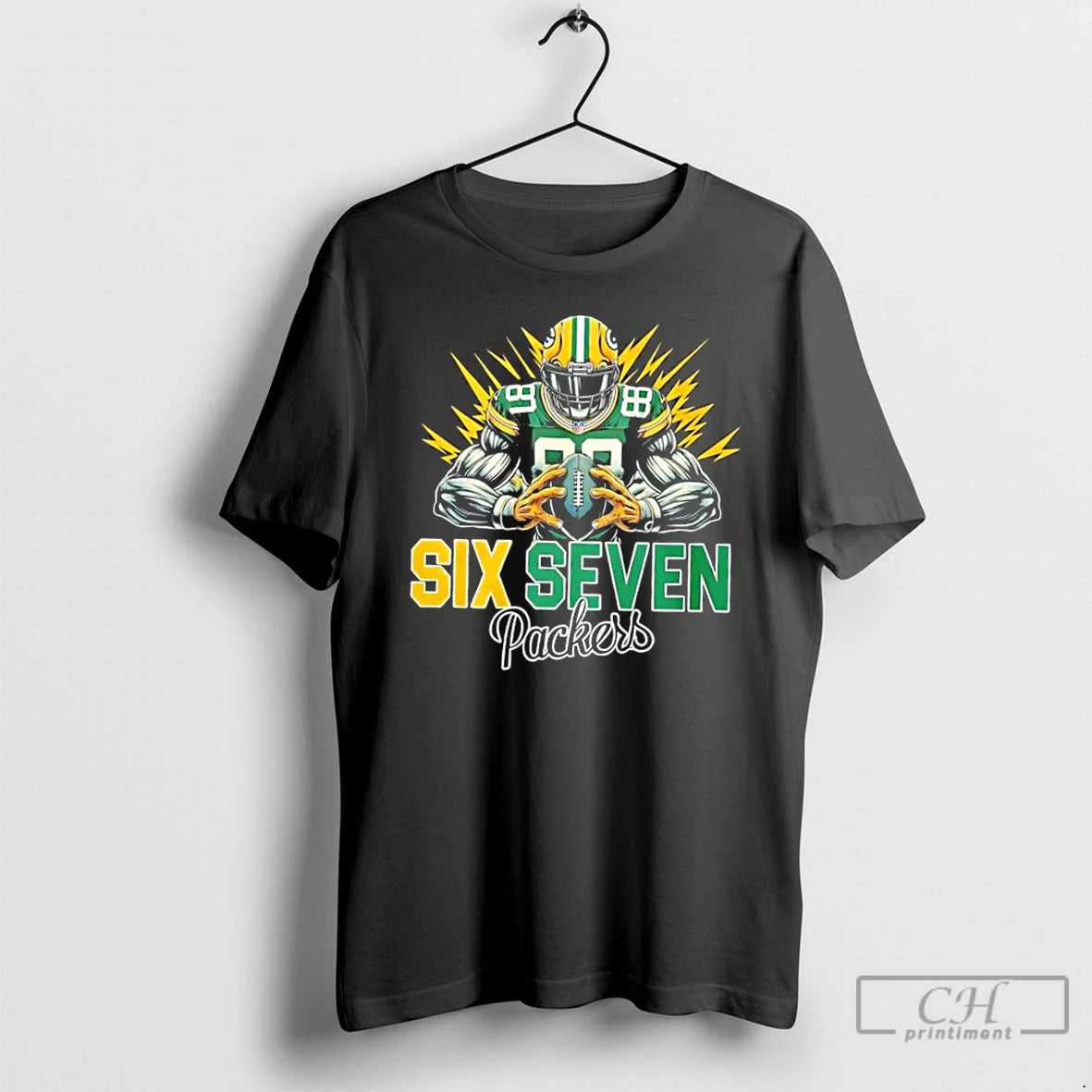 Premium Six Seven 6 7 Green Bay Packers Football Mascot T-Shirts, Hoodie, Sweatshirt | WearSparks.com