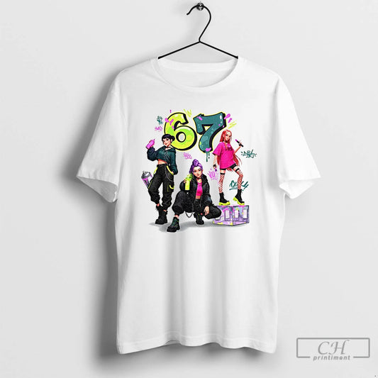 Premium Six Seven 6 7 Meme Graffiti Kpop Huntrix Girls Band T-Shirts, Hoodie, Sweatshirt | WearSparks.com