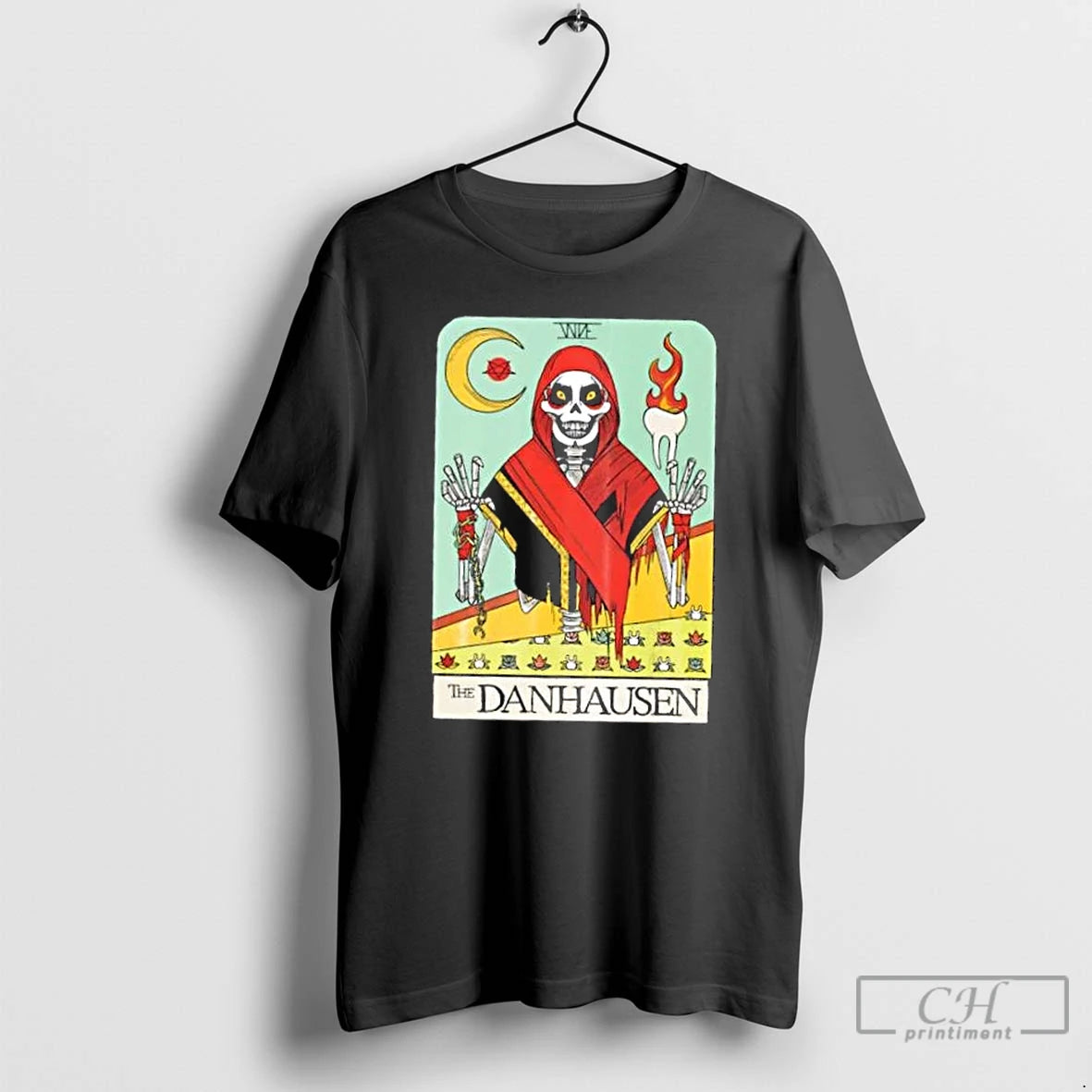 Premium Skeleton The Danhausen Tarot Card T-Shirts, Hoodie, Sweatshirt | WearSparks.com