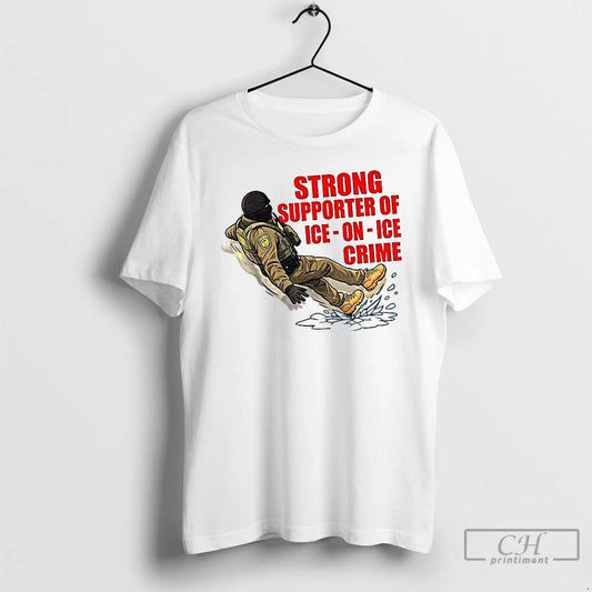 Premium Strong Supporter Of Ice On Ice Crime Anti Ice Snow Slip T Shirts Sweater Hoodie, Sweatshirt | WearSparks.com