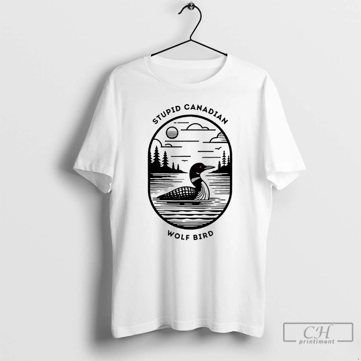Premium Stupid Canadian Wolf Bird Hockey Romance Lgbt T-Shirts, Hoodie, Sweatshirt | WearSparks.com