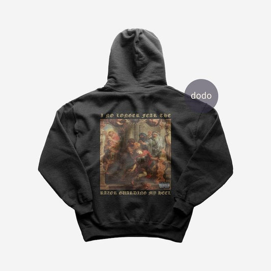 Premium Suicideboys Hoodie - I No Longer Fear The Razor Guarding My Heel Album Hoodie - Suicideboys Album Hoodie -Unisex...