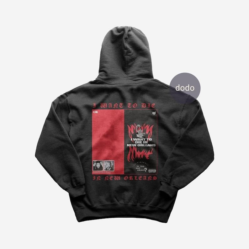 Premium Suicideboys Hoodie - I Want To Die In New Orleans Album Hoodie - Suicideboys New Album Hoodie - Unisex Heavy...