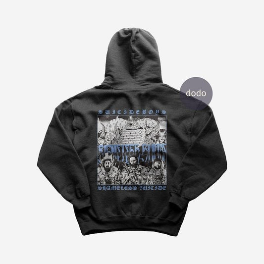 Premium Suicideboys Hoodie - SHAMELESS SUICIDE Album Hoodie - Suicideboys New Album Hoodie - Unisex Heavy Cotton Hoodie...