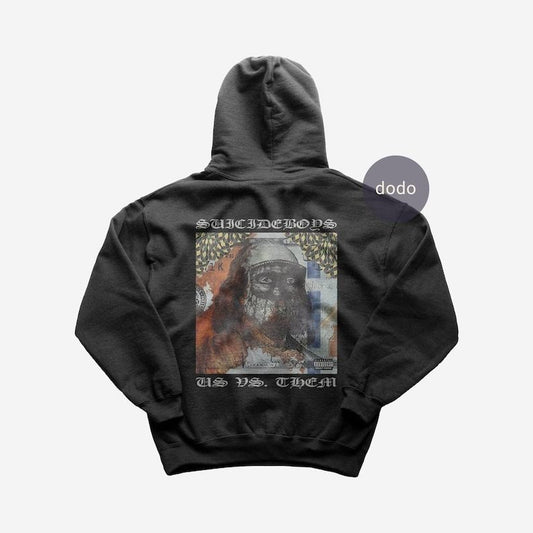 Premium Suicideboys Hoodie - Us Vs. Them Single Hoodie - Suicideboys New Single Hoodie - Unisex Heavy Cotton...