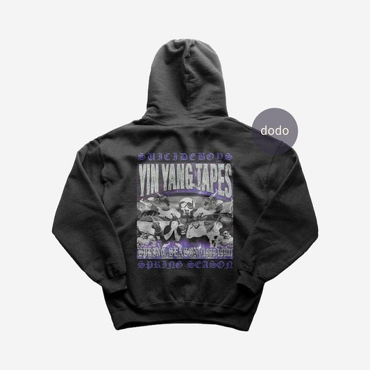 Premium Suicideboys Hoodie - YIN YANG TAPES: Spring Season Album Hoodie - Suicideboys New Album Hoodie - Unisex Heavy...