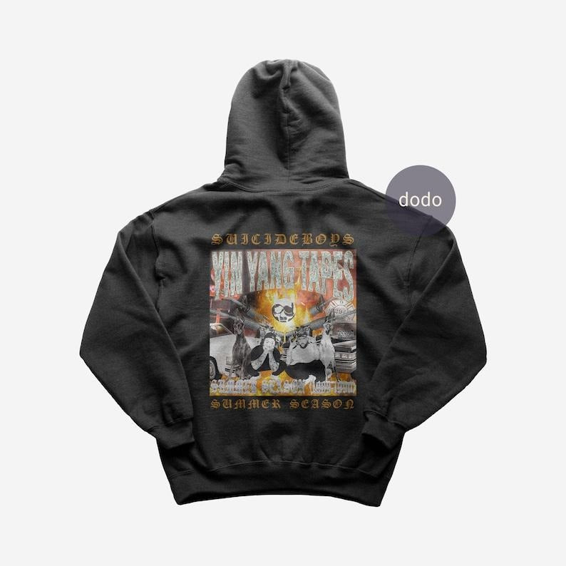 Premium Suicideboys Hoodie - YIN YANG TAPES: Summer Season Album Hoodie - Suicideboys New Album Hoodie - Unisex Heavy...